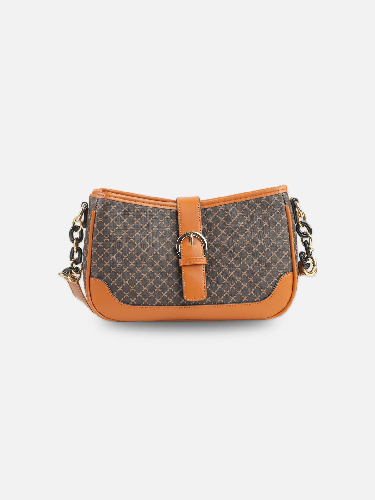 Velora Monogram Chain Shoulder Bag
