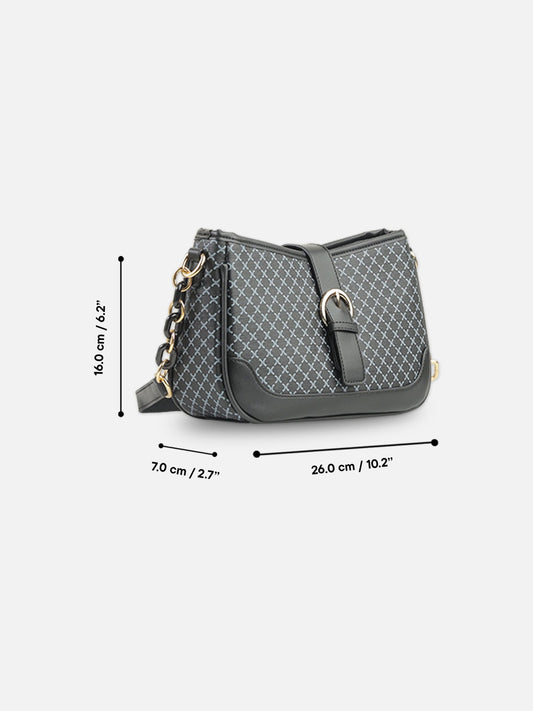 Velora Monogram Chain Shoulder Bag
