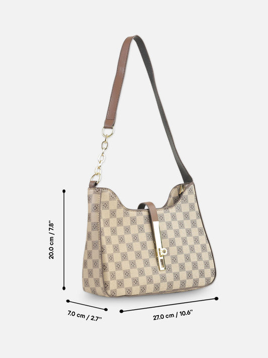 Classic Checkered Shoulder Bag
