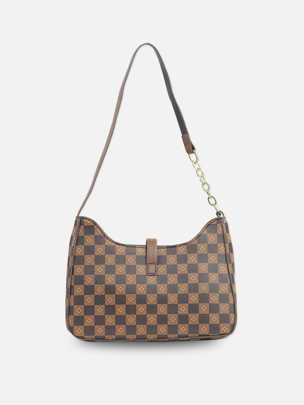 Classic Checkered Shoulder Bag