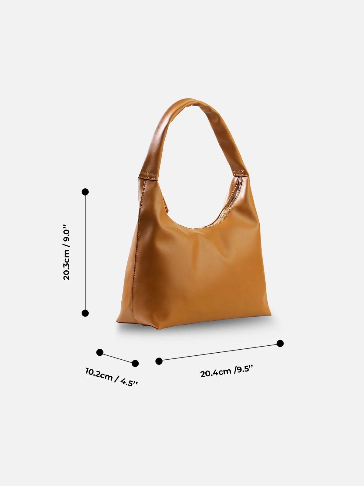 Minimal Soft Shoulder Hobo Bag