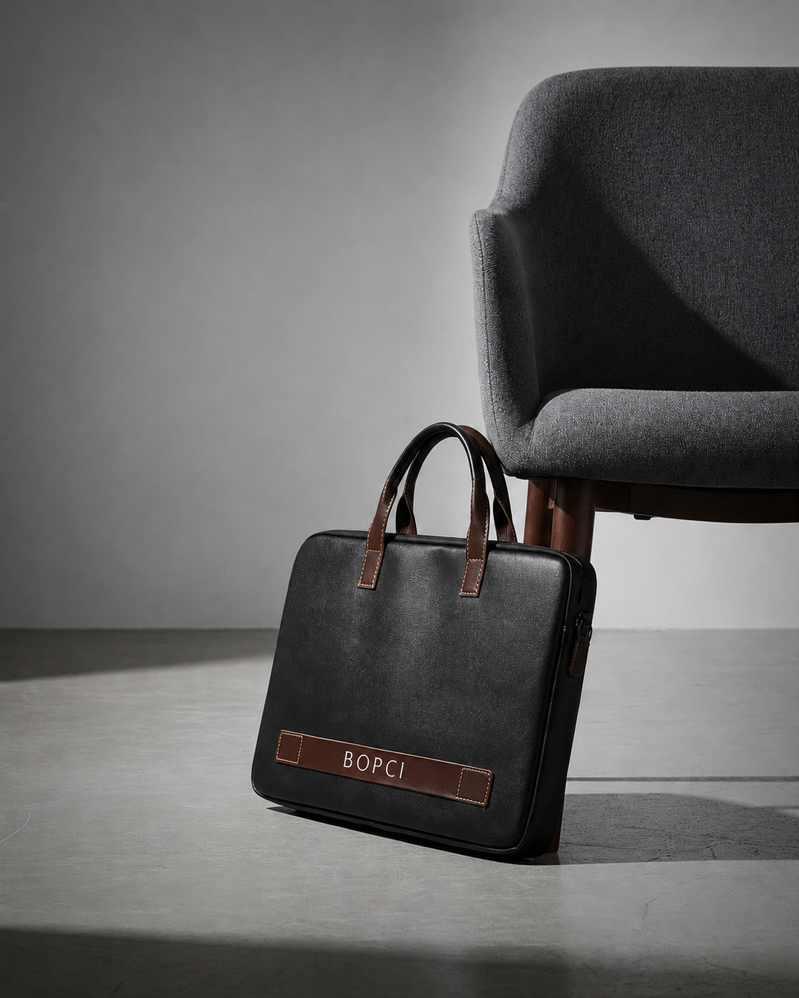 Aurelio Classic Black Laptop Carry Bag