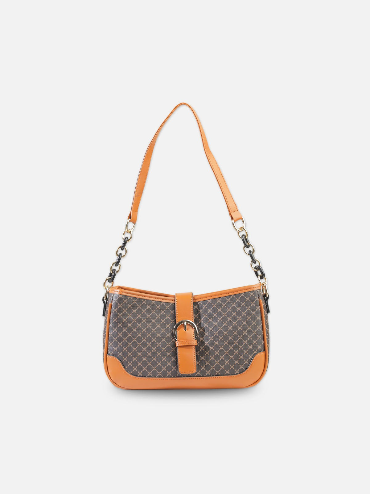 Velora Monogram Chain Shoulder Bag
