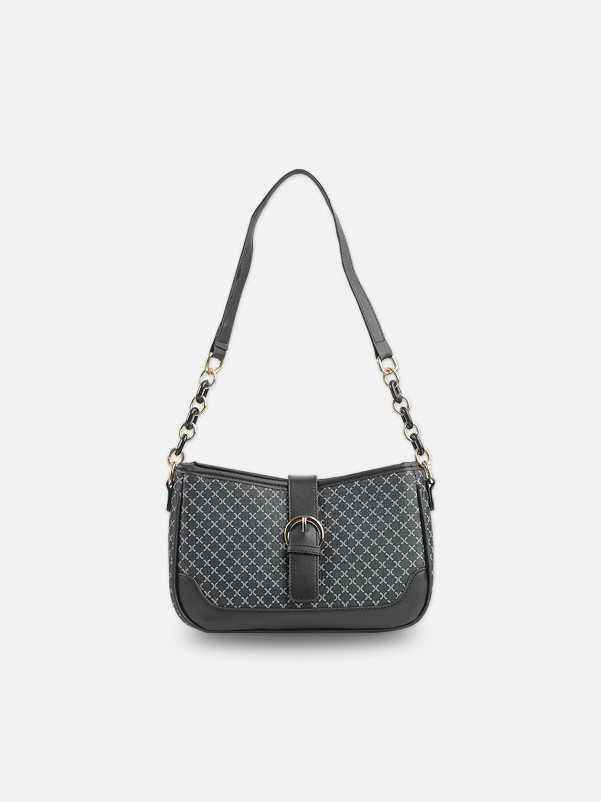 Velora Monogram Chain Shoulder Bag