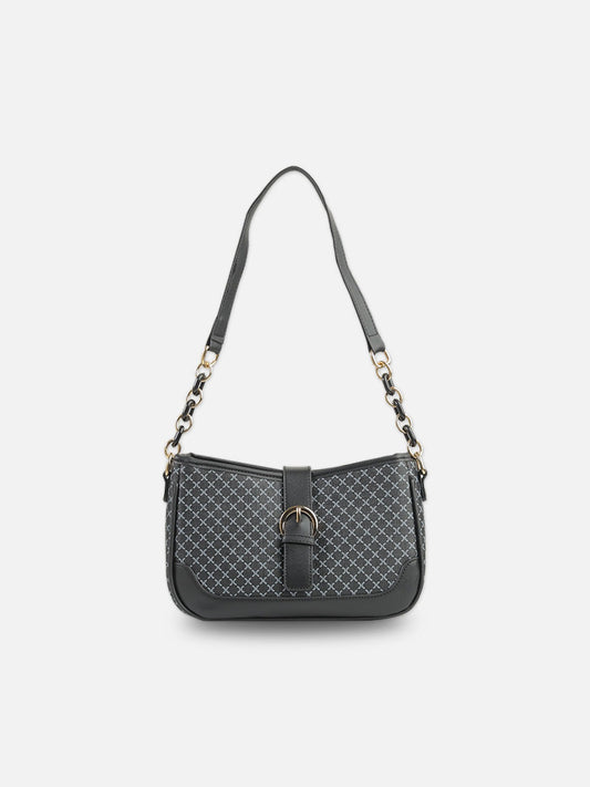 Velora Monogram Chain Shoulder Bag