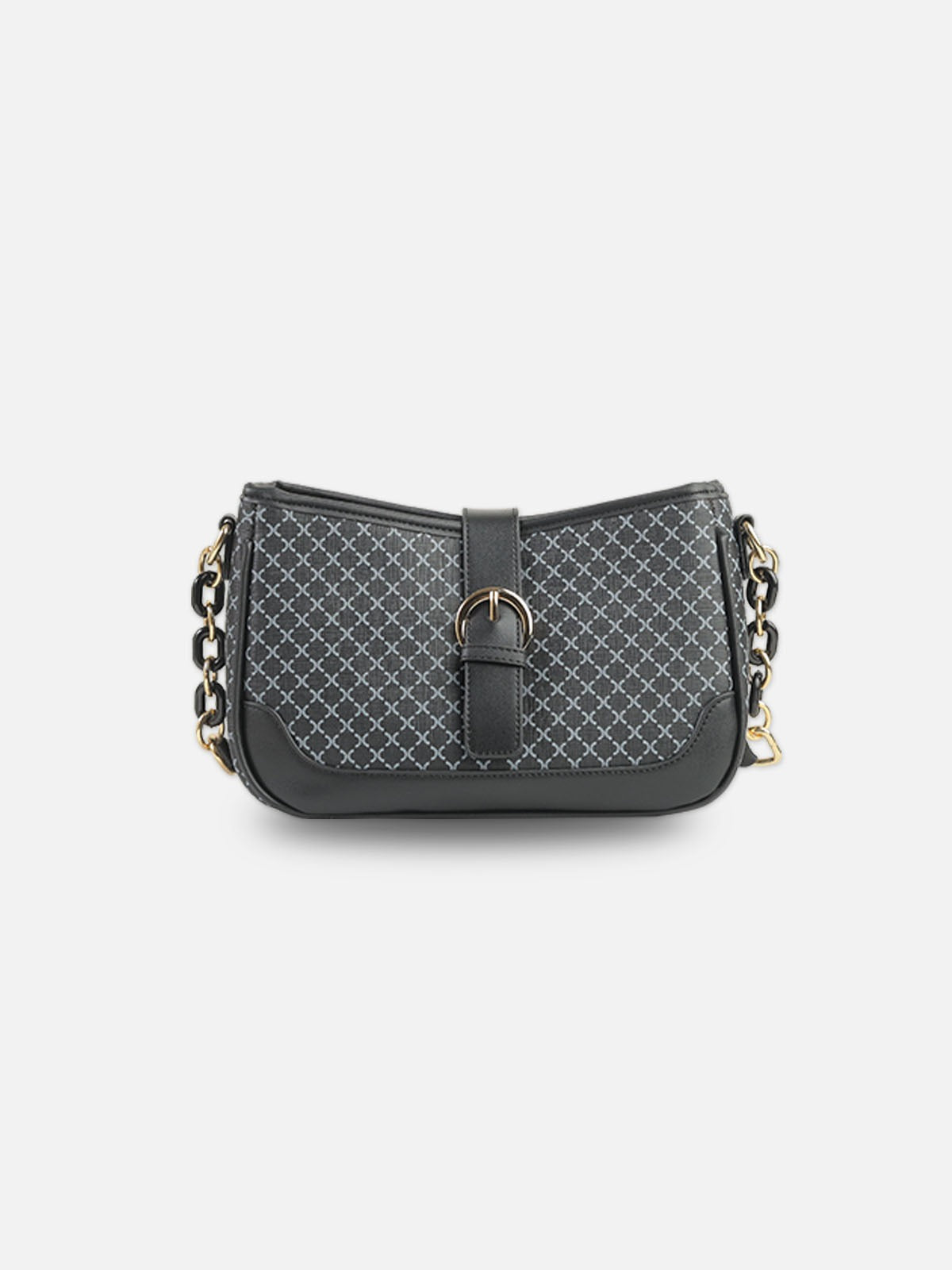 Velora Monogram Chain Shoulder Bag