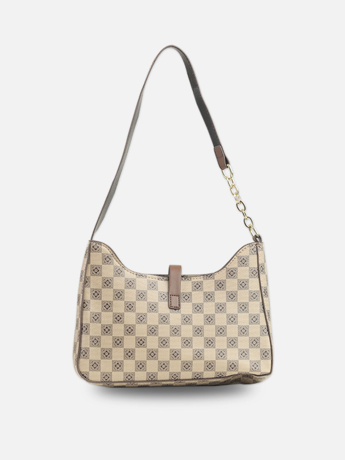 Classic Checkered Shoulder Bag