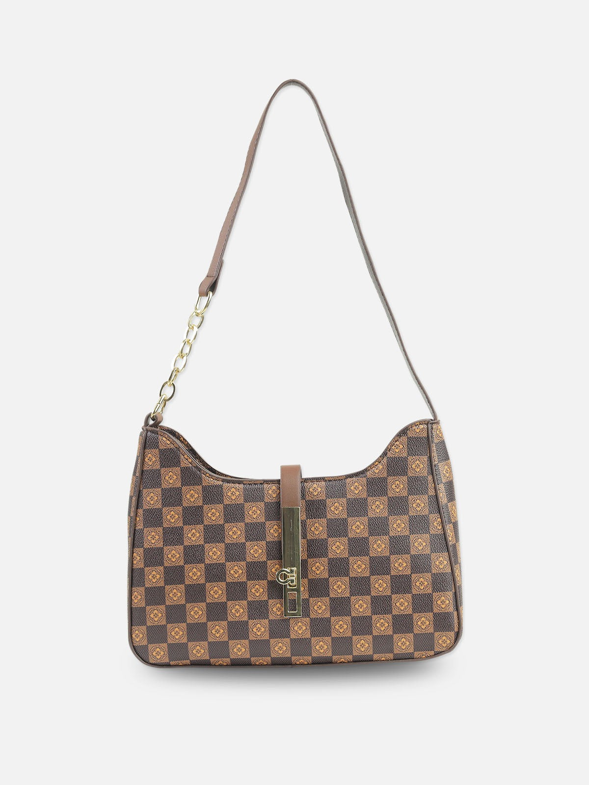 Classic Checkered Shoulder Bag