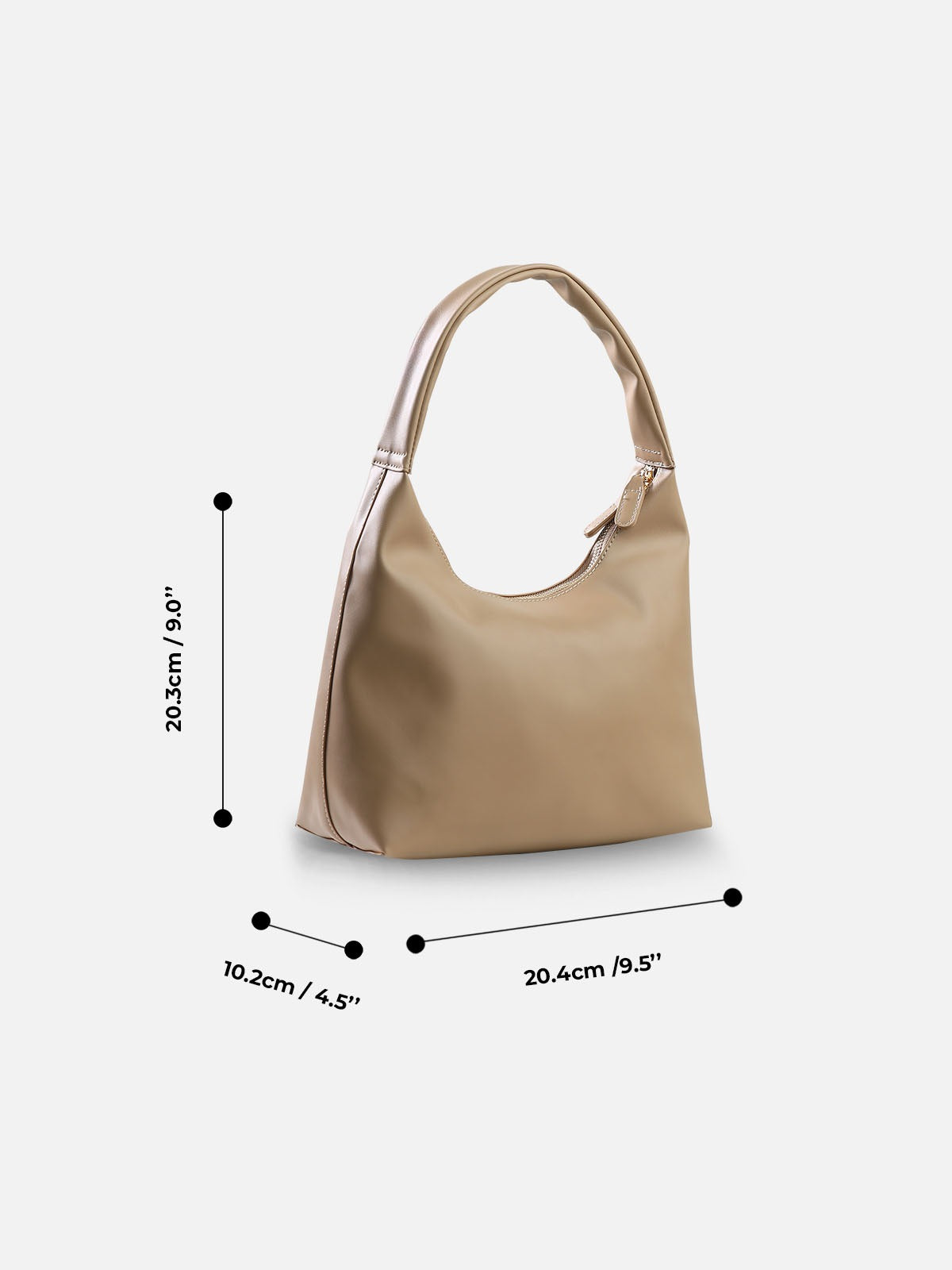 Minimal Soft Shoulder Hobo Bag
