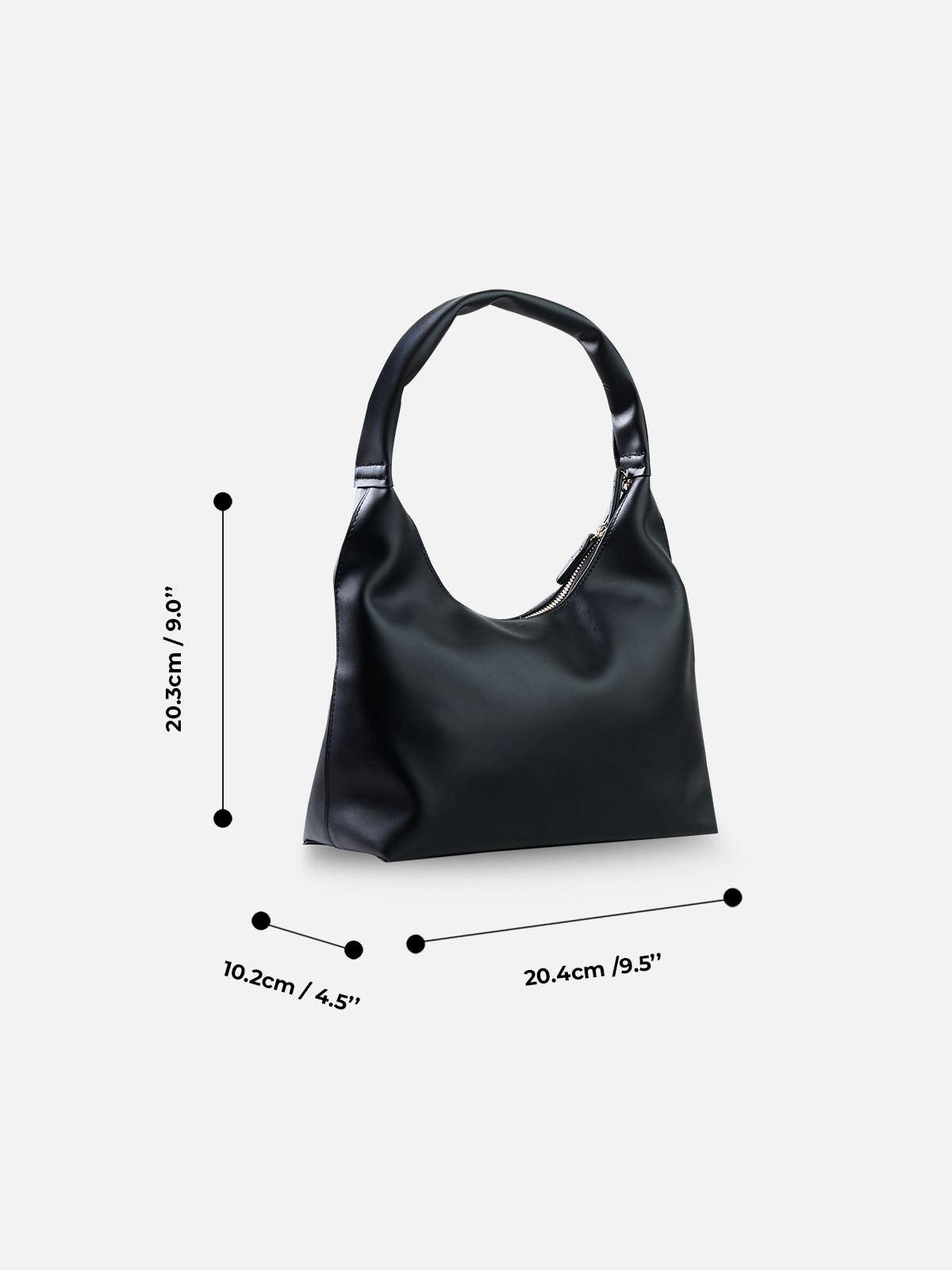Minimal Soft Shoulder Hobo Bag