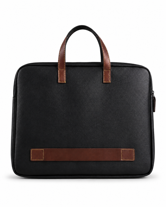 Aurelio Classic Black Laptop Carry Bag