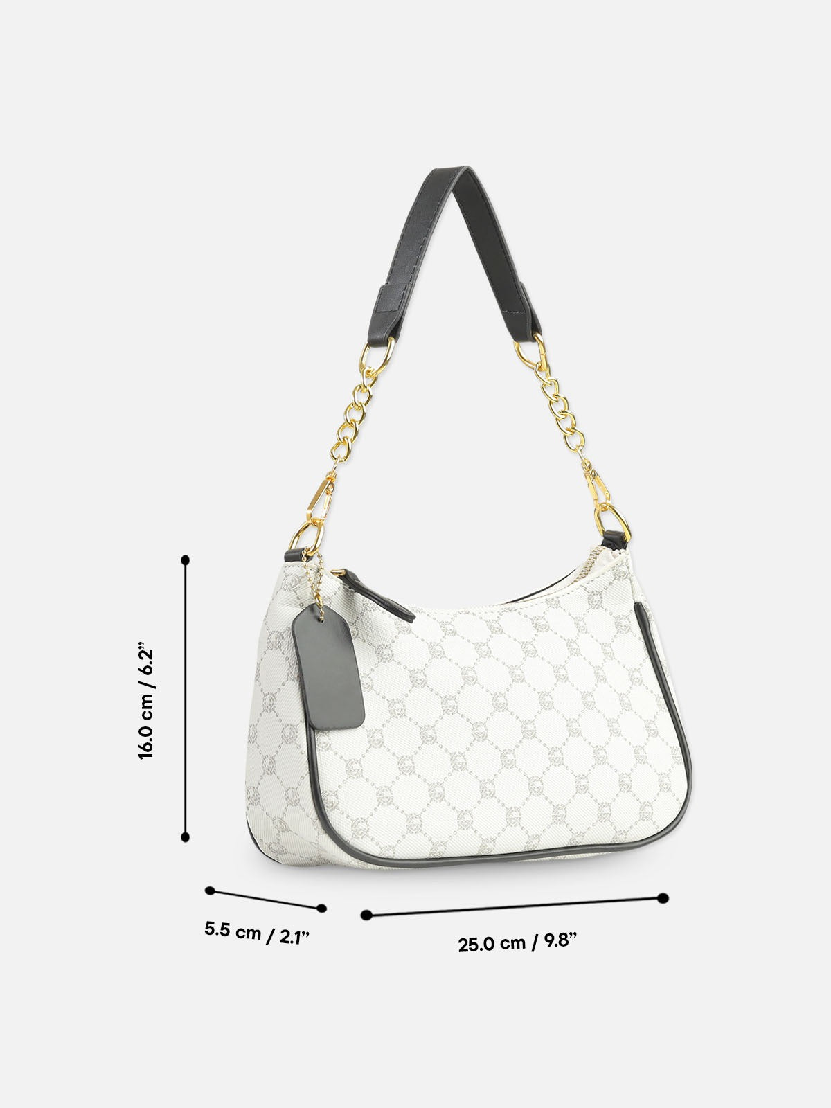 Lunara Monogram Shoulder Bag