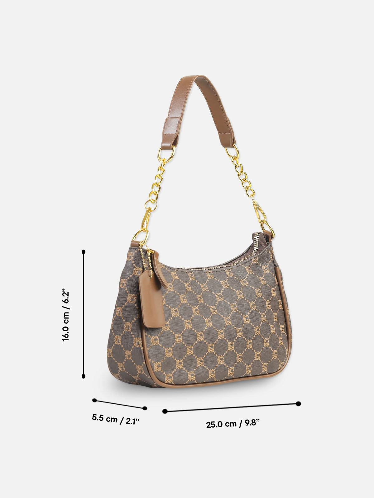 Lunara Monogram Shoulder Bag