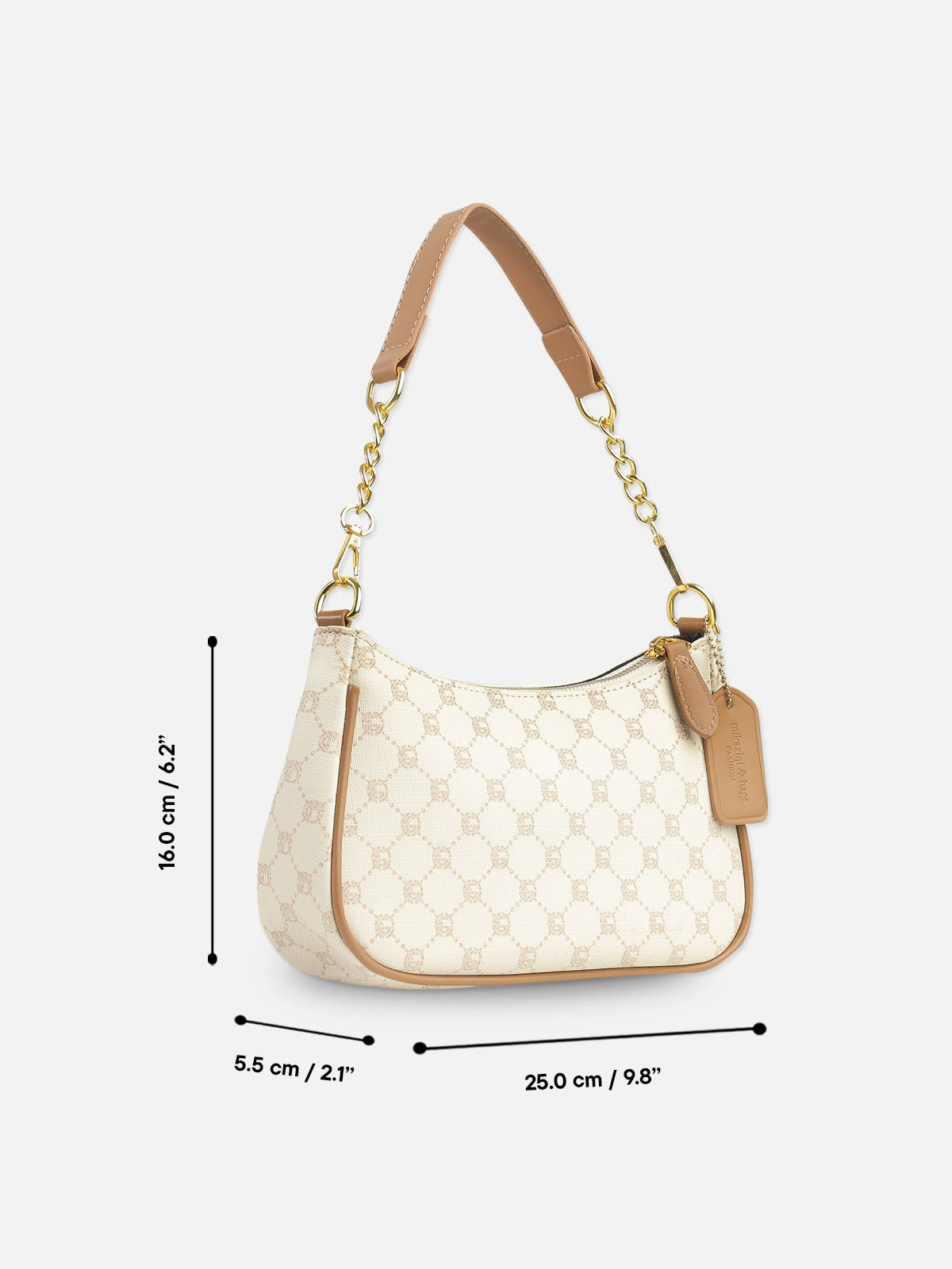 Lunara Monogram Shoulder Bag