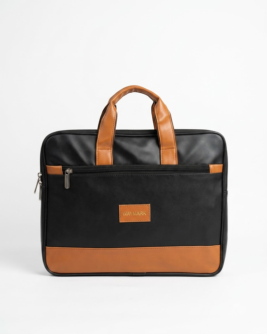 Alaric Classic Black Laptop Carry Bag