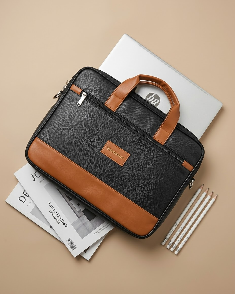 Alaric Classic Black Laptop Carry Bag