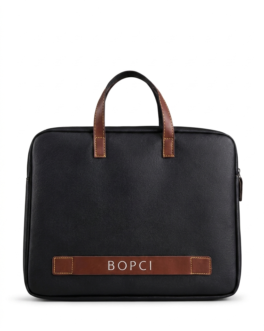Aurelio Classic Black Laptop Carry Bag