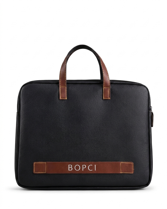 Aurelio Classic Black Laptop Carry Bag