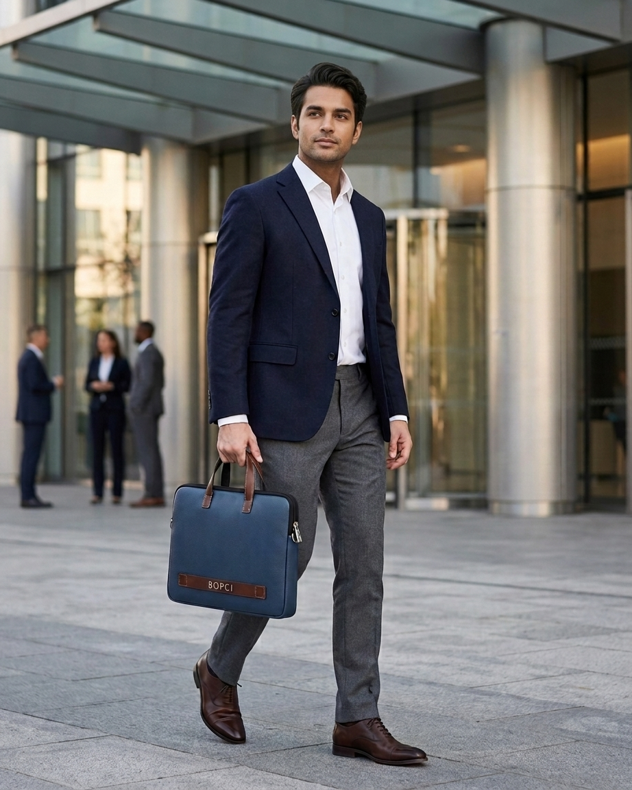 Noren Midnight Navy Laptop Carry Bag