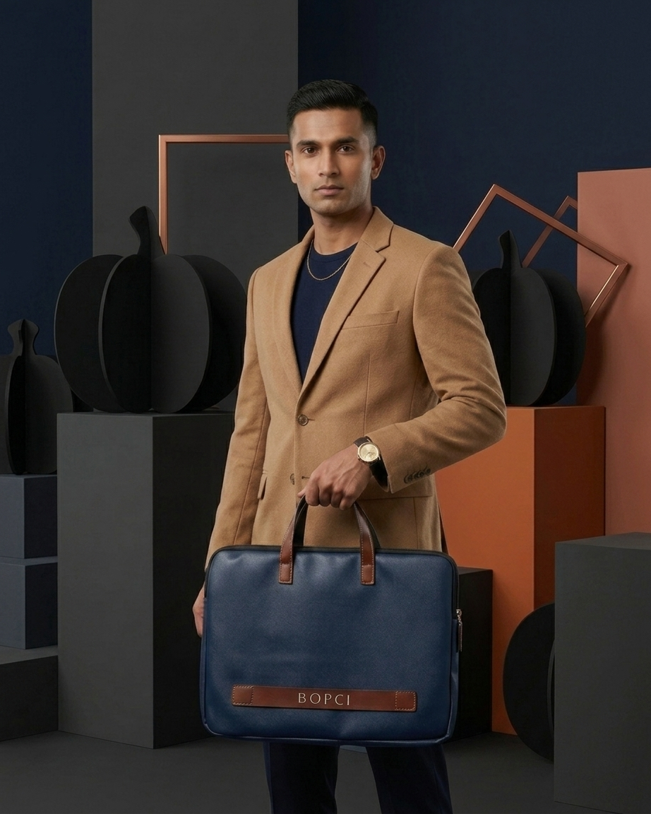 Noren Midnight Navy Laptop Carry Bag