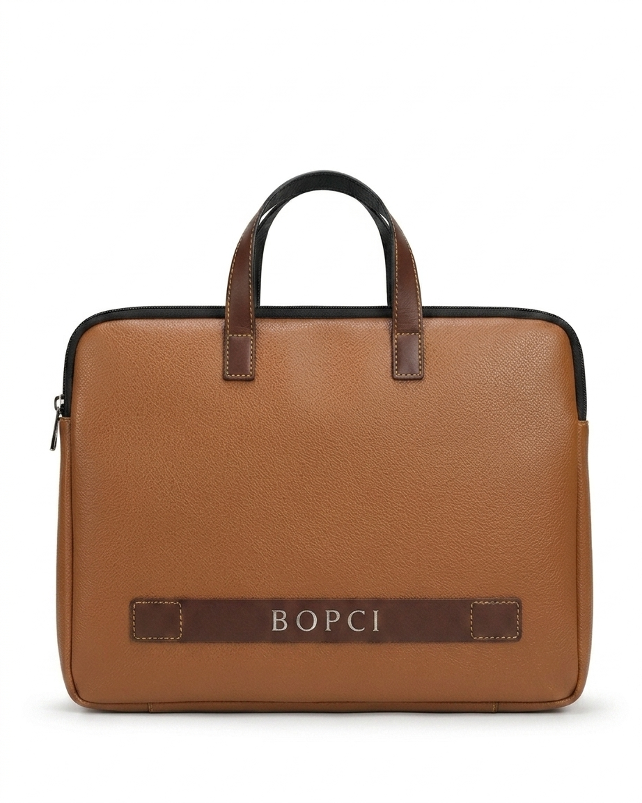 Elvaro Classic Tan Laptop Carry Bag