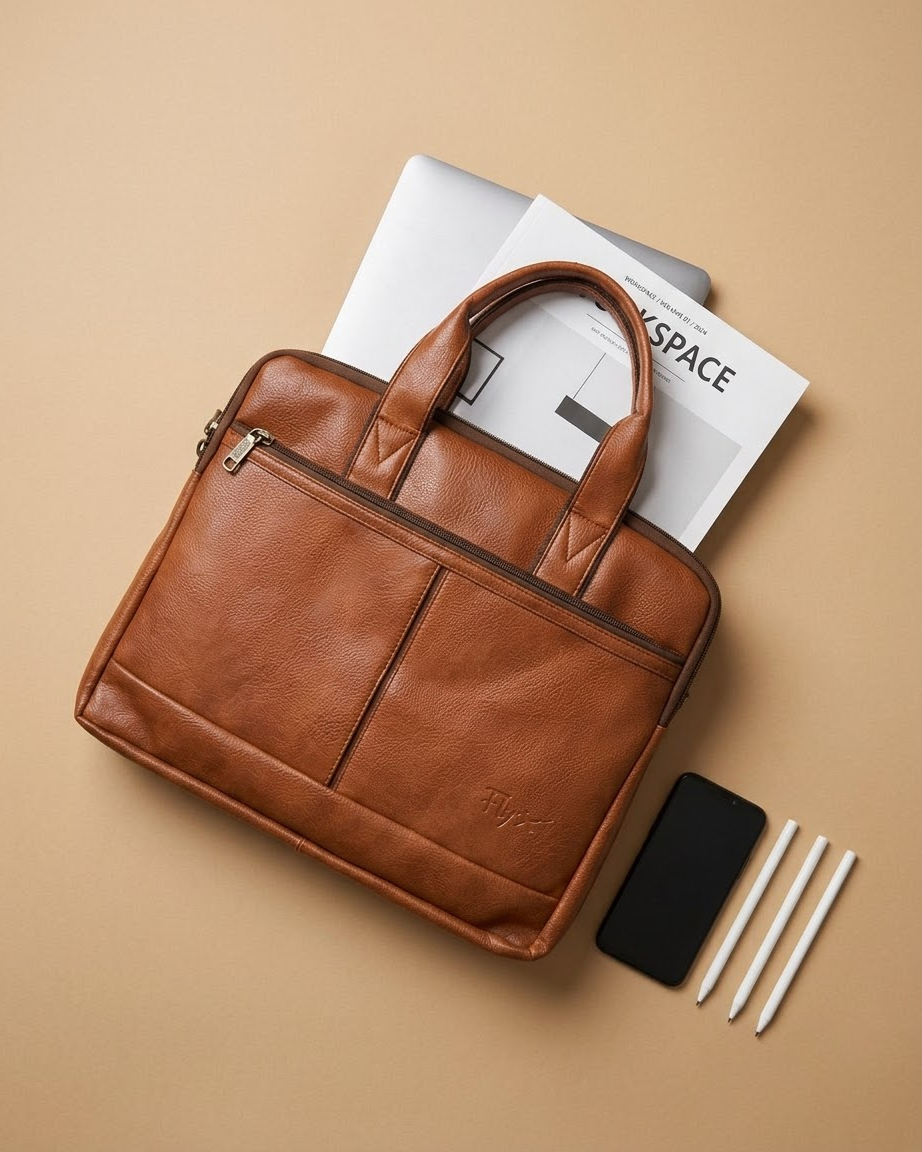 Thomas Brown Premium Leather Work Bag